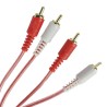 Extension dorada 2 plugs RCA x lado 90 cms