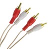 Extension cable de 2 plugs RCA x lado 3.60m