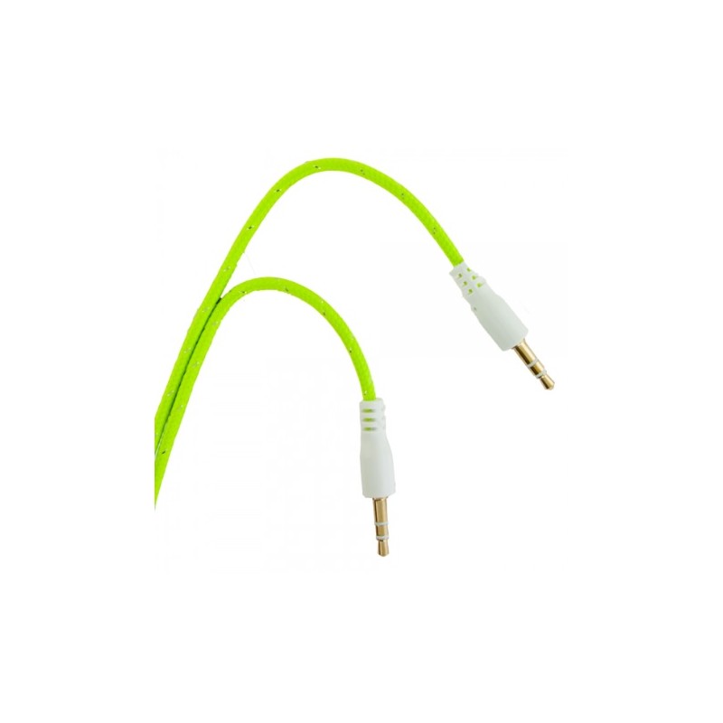 Cable 3.5 a 3.5mm tipo agujeta 3m verde