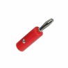 Conector banana con tornillo rojo