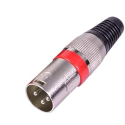 Conector XLR macho 3 puntas...