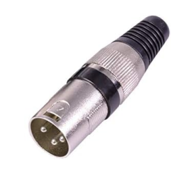 Conec XLR macho 3 puntas...