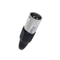Conector XLR macho 3 puntas...