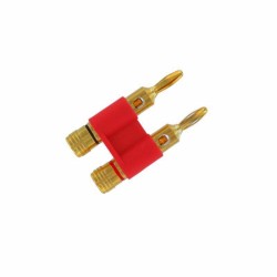 Conector doble banana...
