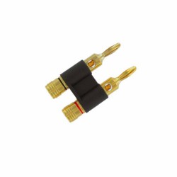 Conector doble banana...