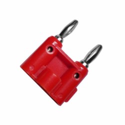 Conector doble banana punta...