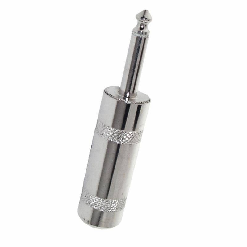 Conector TS 6.3mm jumbo arillo metalico