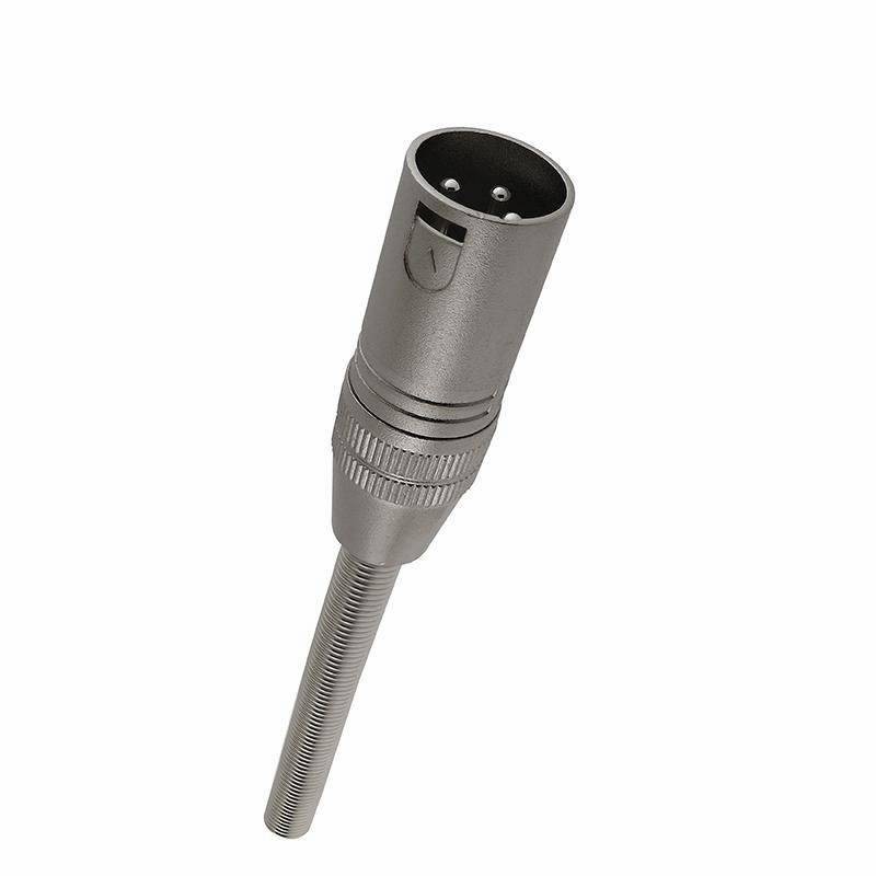 Conector XLR macho 3puntas con resorte y seguro