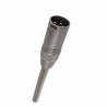 Conector XLR macho 3puntas con resorte y seguro