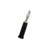 Conector banana plastico punta metalica negro