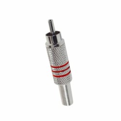 Conector RCA macho metal...