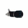 Conector hembra mediano con borde para chasis