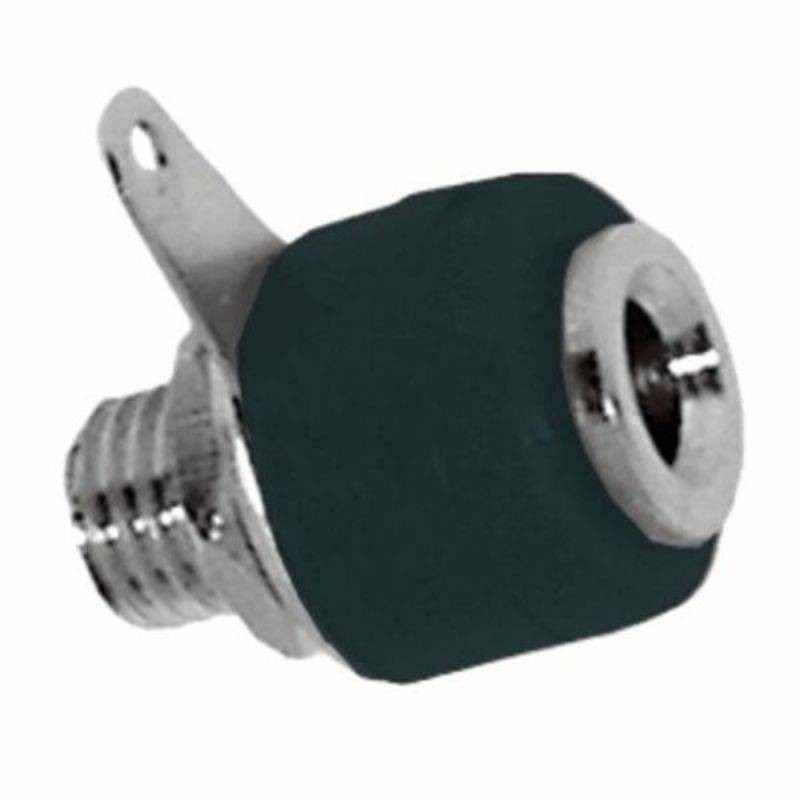 Conector hembra banana con borde para chasis