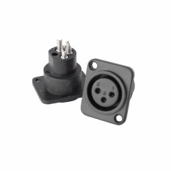 Conect.xlr hembra p/chasis...