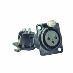 Conector XLR hembra metal...