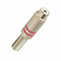 Conector RCA hembra metal...