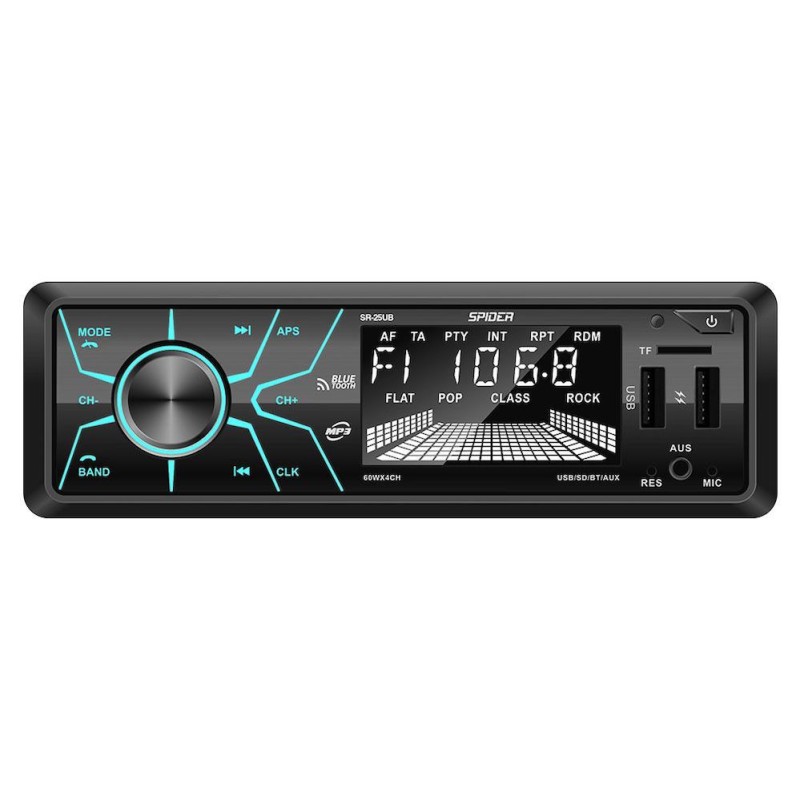 REPRODUCTOR MP3, SD, 2 PUERTOS USB 60W