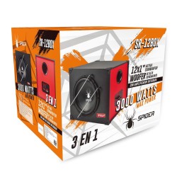 CAJON C/AMPLIFICADOR Y WOOFER 12" 2000W