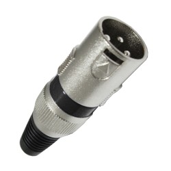 Conector XLR macho 3 puntas...