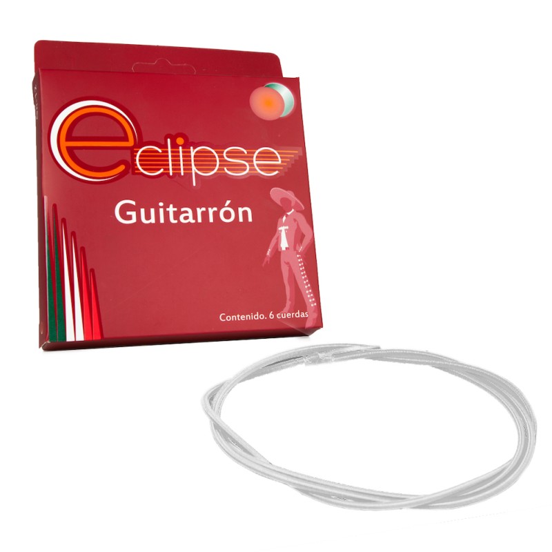 Juego de 6 cuerdas blancas para guitarrón Cuerdas con lanzada.