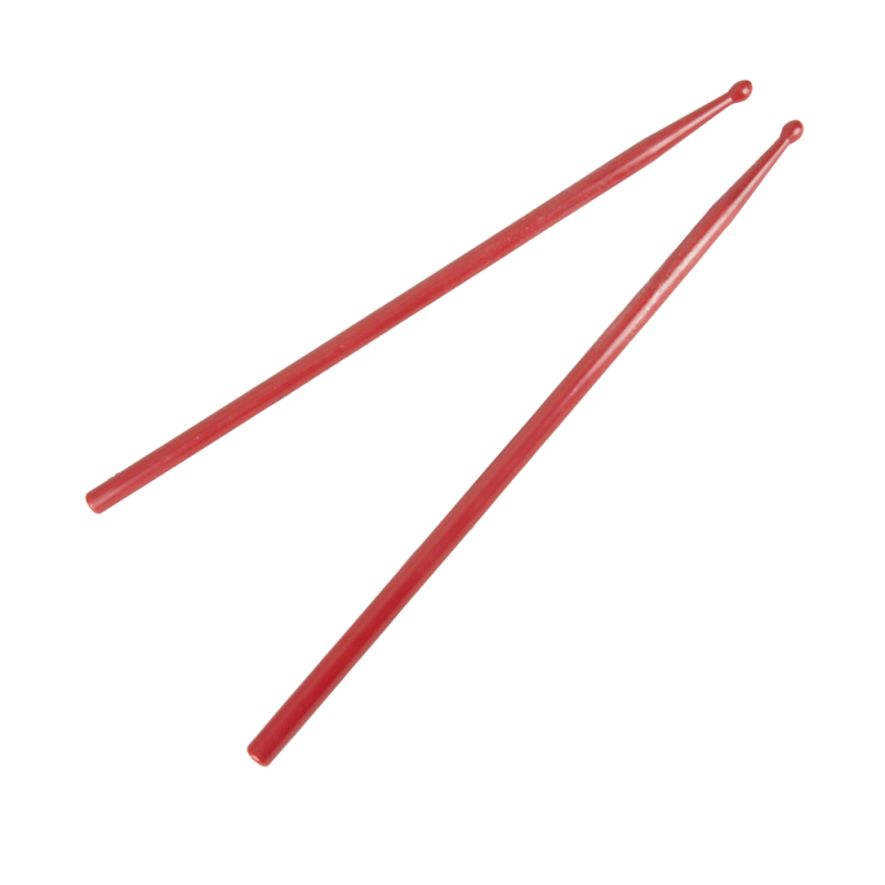 Par de baquetas Rojas de plástico para batería 5A