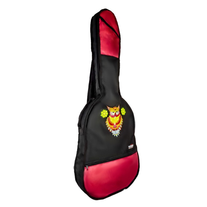 Funda ROMMS para guitarra con dibujo. 115 cm. Poliéster plastificado negro