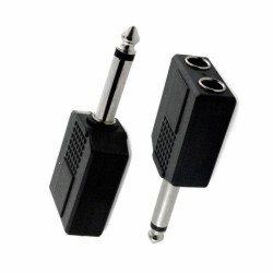 Adap 2 jack 6.3 mm mono a 1...