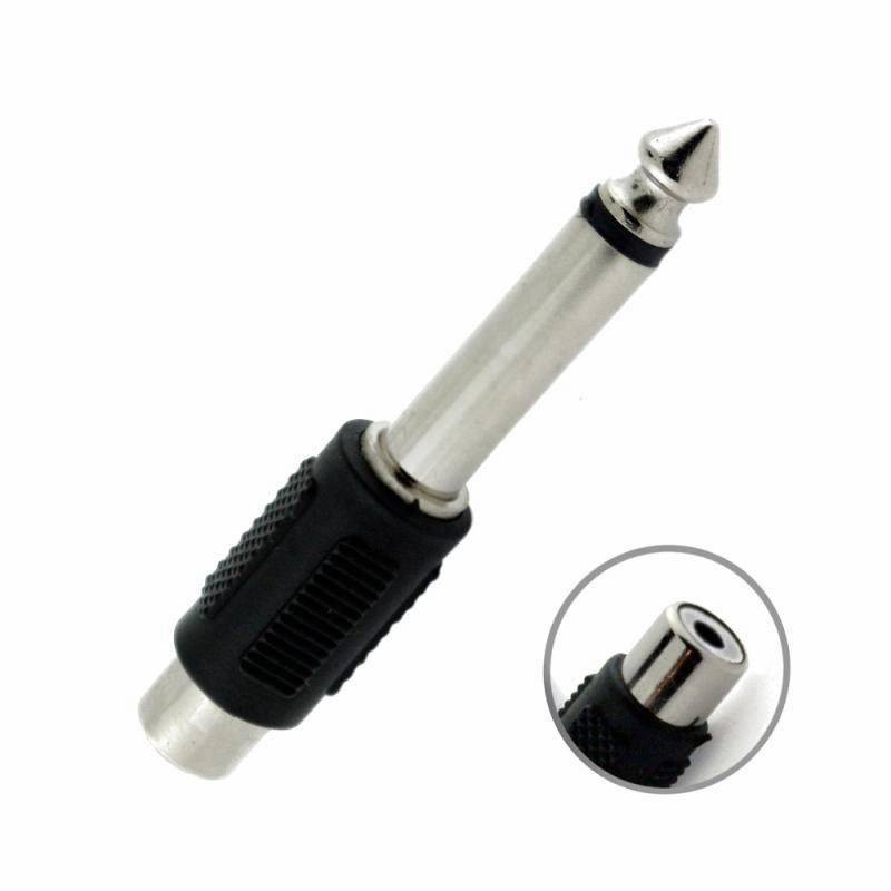 Adaptador de jack rca a plug 6.3 mono