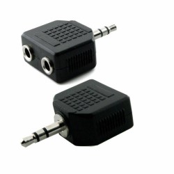 Adaptador 2 jacks 3.5 st a...
