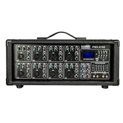 Mezcladora amp.8ch usb/sd/bluetooth 180w