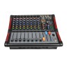 Mezcladora amplificada 8ch usb/sd/bt 250w