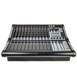 Mezcladora amplificada 12ch 500wx2