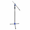 Stand mic.p/piso con boom 95-165cm azul
