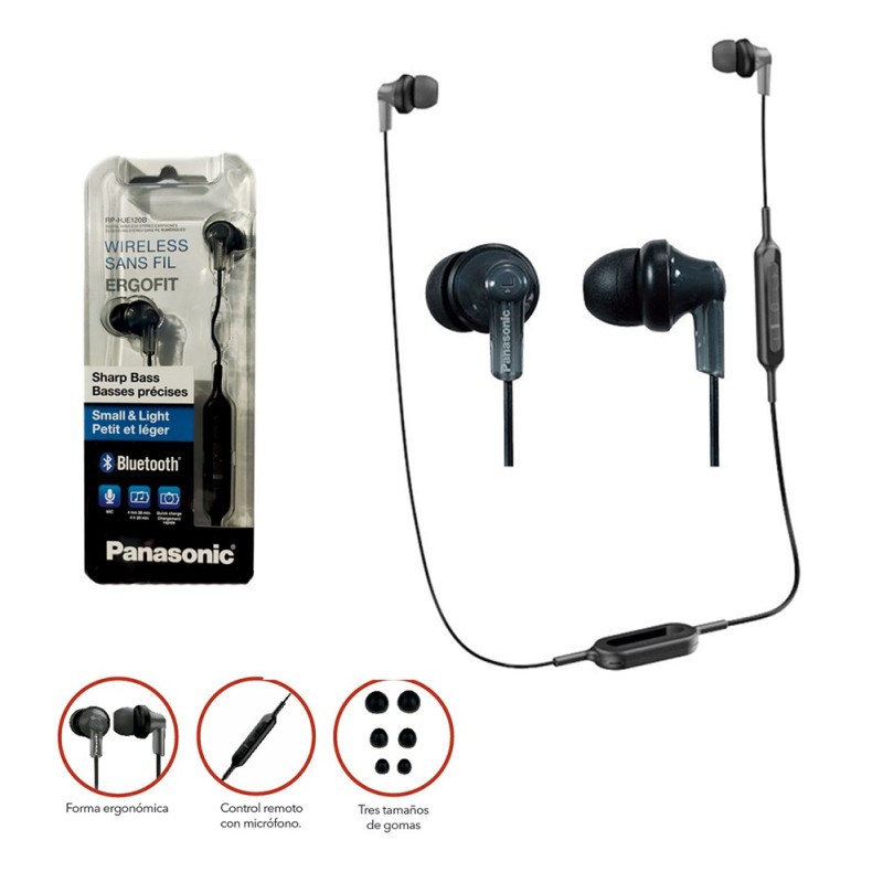 Audifono bluetooth panasonic negro