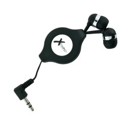Mini audifonos retractil